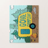 ゴーキャンピングサマーキャンプクリップアートハッピートレイルキャンプ ジグソーパズル (縦)