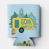 ゴーキャンピングサマーキャンプクリップアートハッピートレイルキャンプ 缶クーラー (裏面)