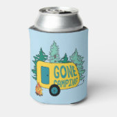 ゴーキャンピングサマーキャンプクリップアートハッピートレイルキャンプ 缶クーラー (缶裏面)