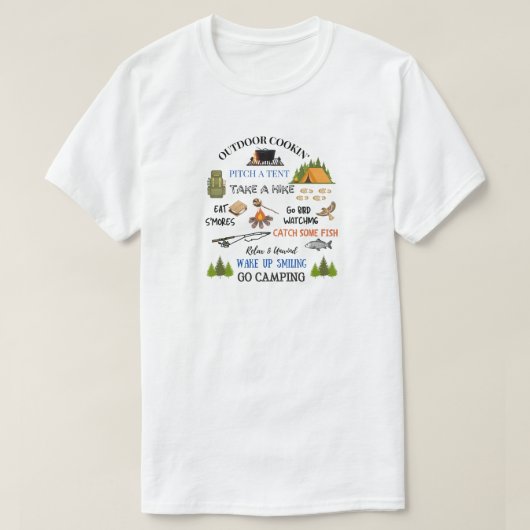 ゴーキャンピングTシャツ Tシャツ (デザイン正面)