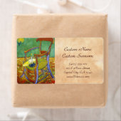 ゴーギャンの椅子ビンセント・ファン・ゴッホの絵画 ラベル (インサイチュ)