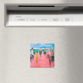 ゴーギャンビーチのライダー マグネット (インサイチュ (食洗機))