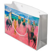 ゴーギャンビーチのライダー ラージペーパーバッグ (裏面アングル)