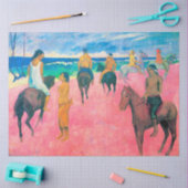 ゴーギャンビーチのライダー 薄葉紙 (クラフト)