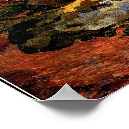 ゴーギャン – イエローハイスタックスゴールデンハーベスト ポスター (角)