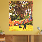 ゴーギャン – タヒチアンビレッジ キャンバスプリント (インサイチュ (リビング))