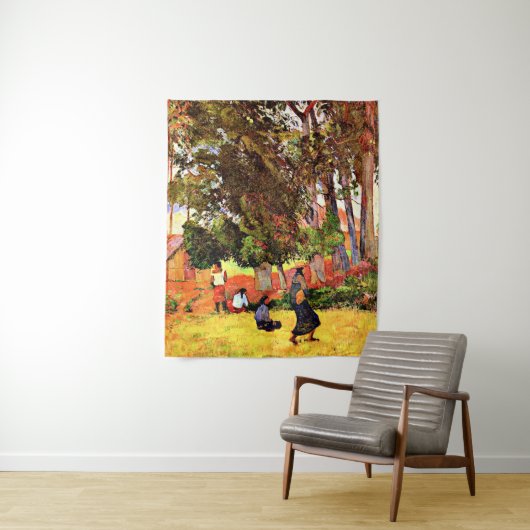 ゴーギャン – タヒチアンビレッジ タペストリー (インサイチュ)