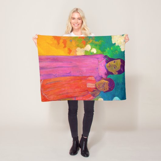 ゴーギャン・ツーシスターズ フリースブランケット (インサイチュ)