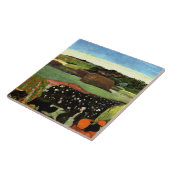 ゴーギャン – ブリタニーのハイスタックス、 タイル (側面)