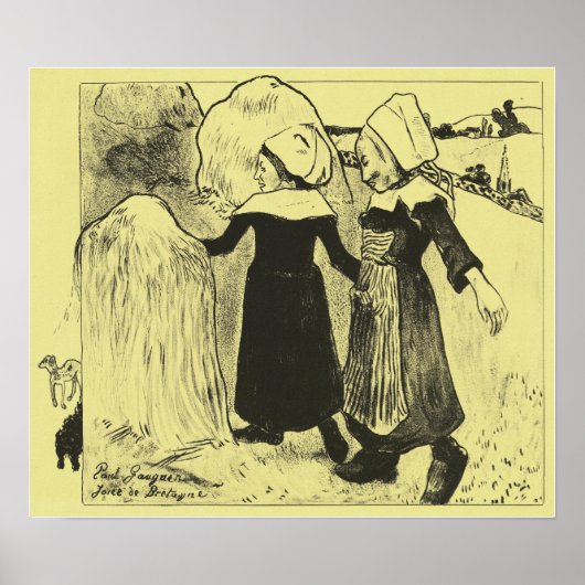 ゴーギャン – ブリタニーの快楽1889 ポスター (正面)