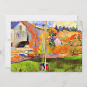 ゴーギャン – ブレトン・ランドスケープ – デイヴィッドの製粉所 ノートカード (裏面)