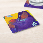 ゴーギャン・マンゴーの女性 スクエアペーパーコースター (アングル)