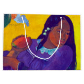 ゴーギャン・マンゴーの女性 ラージペーパーバッグ (裏面)