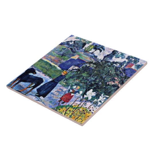 ゴーギャン – ユリの中 タイル (側面)