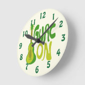 ゴーギャン！ ラウンド壁時計 (傾斜)