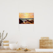 ゴーギャン – 岩と海、有名な絵画もの。 ポスター (キッチン)