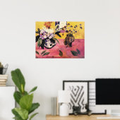 ゴーギャン 静物 頭部花瓶 日本の木版画アート ポスター (ホームオフィス)