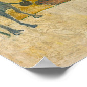 ゴーギャン – Breton Girl Spinning 1889 ポスター (角)