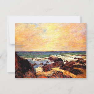 ゴーギャン – Rocks and Sea, 1886絵画,'s, カード