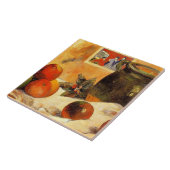 ゴーギャン – Still 日本の Life withプリント, タイル (側面)