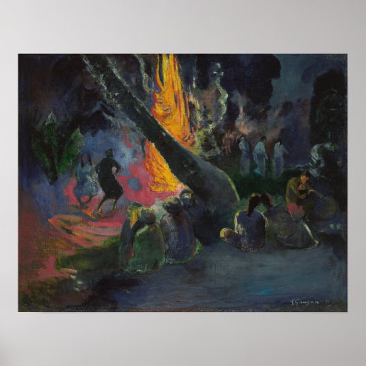 ゴーギャン – Upa Upa (The Fire Dance) 1891 ポスター (正面)