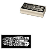 ゴーギンフラシフィックスデザインスタンプ ラバースタンプ (押印)