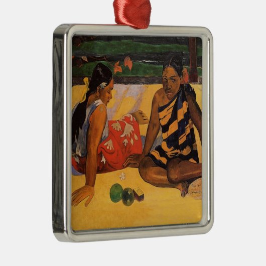 ゴーギンフランスのポリネシアタヒチウメン メタルオーナメント (右)