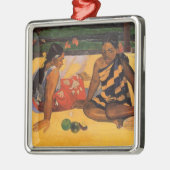 ゴーギンフランスのポリネシアタヒチウメン メタルオーナメント (左)