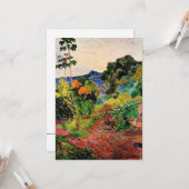 ゴーギン – マルティニークの風景 カード (正面/裏面インサイチュ)