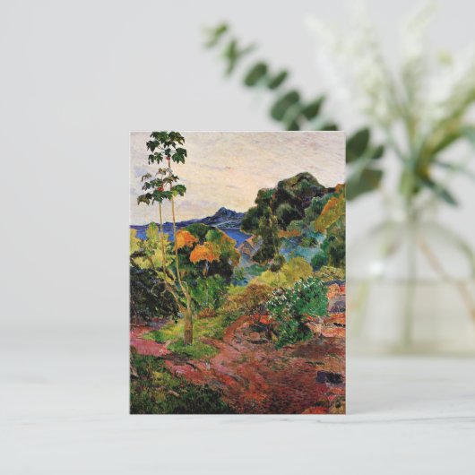 ゴーギン – マルティニークの風景 ポストカード (スタンド正面)