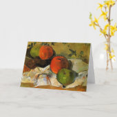 ゴーギン-リンゴとボウ絵画ルズ カード (黄色い花)