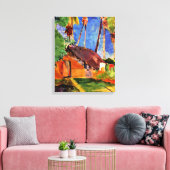 ゴーギン – 掌下の草庵 キャンバスプリント (インサイチュ (リビング))