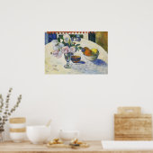 ゴーギン – 花と果物のボウル1894 ポスター (キッチン)