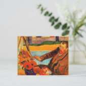 ゴーギ絵画ンのファン・ゴッホペインティング・ヒマワリーズ ポストカード (スタンド正面)