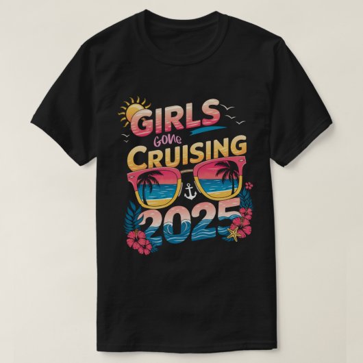 ゴークルージング2025クルーズバカンスおもしろいト最高の Tシャツ (デザイン正面)