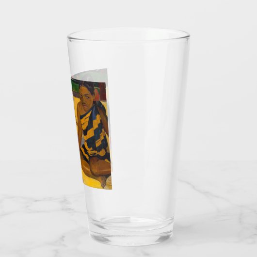 ゴーグインフランスのポリネシアタヒチ女子絵画ズ タンブラーグラス (左)