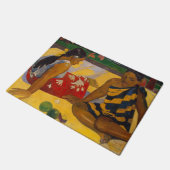 ゴーグインフランスのポリネシアタヒチ女子絵画ズ ドアマット (アングル)