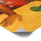 ゴーグインフランスのポリネシアタヒチ女子絵画ズ ポスター (角)