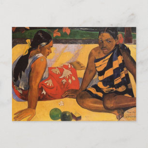ゴーグインフランスのポリネシアタヒチ女子絵画ズ ポストカード