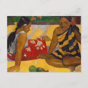 ゴーグインフランスのポリネシアタヒチ女子絵画ズ ポストカード