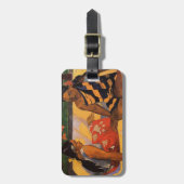 ゴーグインフランスのポリネシアタヒチ女子絵画ズ ラゲッジタグ (正面縦)