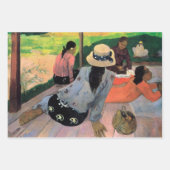 ゴーグインフランスのポリネシアタヒチ女子絵画ズ ラッピングペーパーシート (正面3)