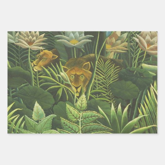 ゴーグインフランスのポリネシアタヒチ女子絵画ズ ラッピングペーパーシート (正面2)