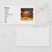 ゴーグインフランスのポリネシアタヒチ女子絵画ズ 名刺 (正面/裏面)