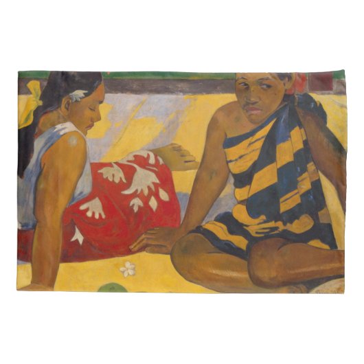 ゴーグインフランスのポリネシアタヒチ女子絵画ズ 枕カバー (裏面)