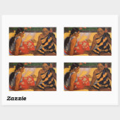 ゴーグインフランスのポリネシアタヒチ女子絵画ズ 長方形シール (シート)