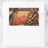 ゴーグインフランスのポリネシアタヒチ女子絵画ズ 長方形シール (バッグ)