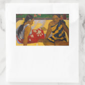 ゴーグインフランスのポリネシアタヒチ女子絵画ズ 長方形シール (バッグ)