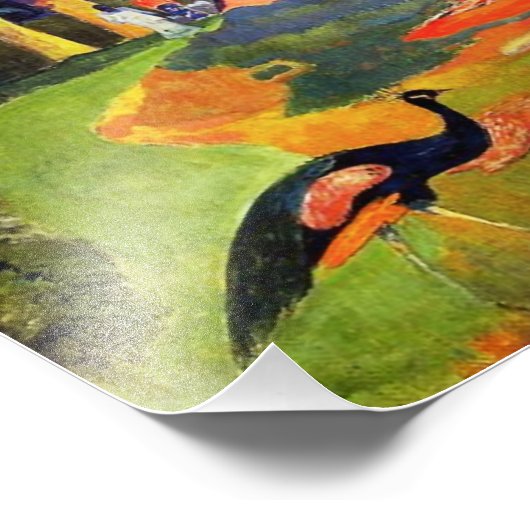 ゴーグインランドスケープとピーコックス写真プリント フォトプリント (角)