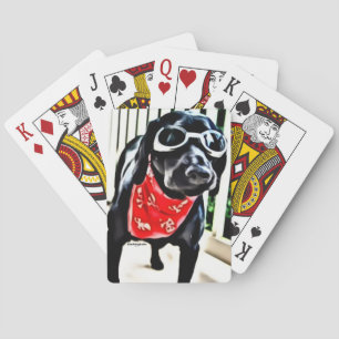 ゴーグルのBlackDogLukeのカードを遊ぶこと トランプ